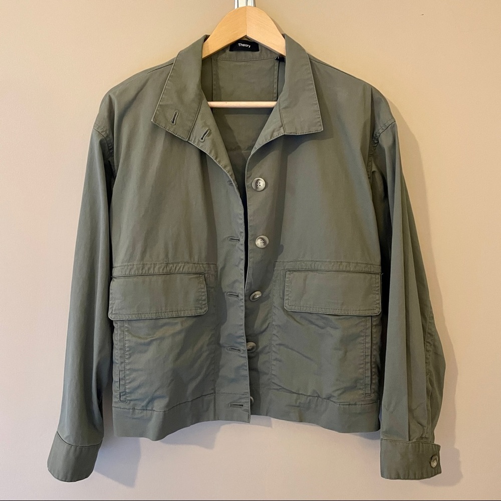 Theory Casual Twill Blouson Bomber M -Medium